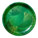 HIND GREEN DISPOSABLE PLATE ROUND 7 INCH 50N