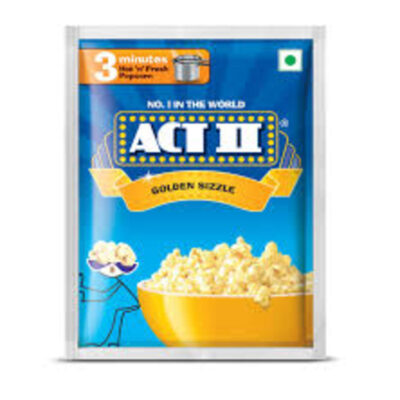 ACT II GOLDEN SIZZLE 60GM X 3 PCS