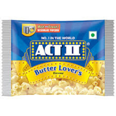 ACT II BUTTER LOVERS POPCORN 33GM