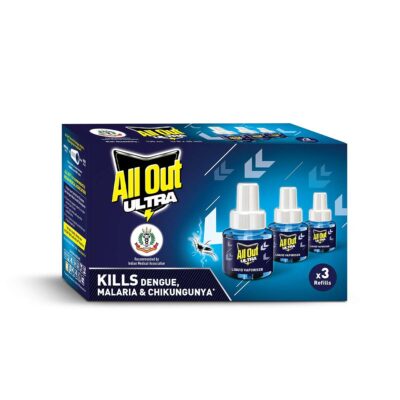 ALL OUT ULTRA LIQUID VAPORISER REFILL 3 N X 45 ML