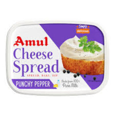 AMUL CHEESE SPREAD PUNCHY PEPPER 200GM