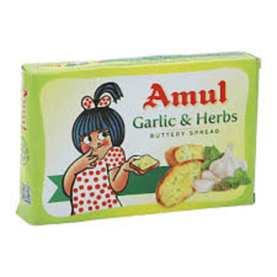 AMUL GARLIC & HERBS BUTTER SPREAD 100GM