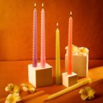 AURA DECOR TAPER CANDLE 4PCS