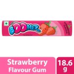 WRIGLEYS BOOMER STRAWBERRY FLAVOUR BUBBLE GUM 18.6G