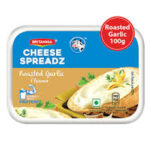 BRITANNIA CHEESE SPREADZ ROASTED GARLIC 100GM