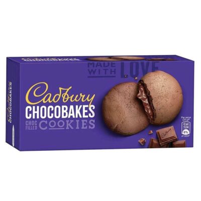 CADBURY CHOCO BAKES CHOC FILLED COOKIES 150G