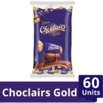 CADBURY CHOCLAIRS GOLD TOFFEE 312G 60 PCS