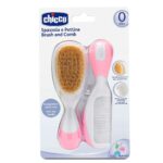 CHICCO SPAZZOLA PETTING BRUSH & COMB (PINK)