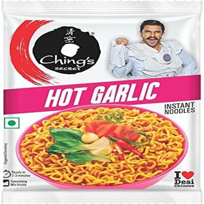 CHINGS NOODLES  HOT GARLIC  VEGETARIAN 60G