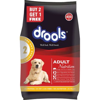 DROOLS ADULT CHICKEN & EGG 400GM