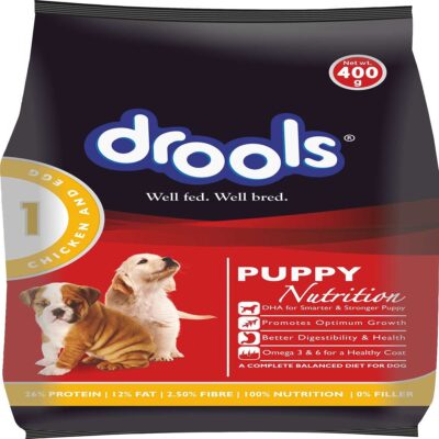 DROOLS PUPPY NUTRITION CHICKEN & EGG 400GM