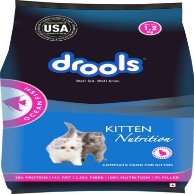DROOLS OCEAN FISH KITTEN NUTRITION 1.2KG. GET A FREE CONTAINER