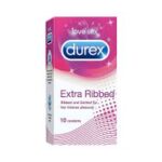 DUREX CONDOMS EXTRA RIBBED 10N