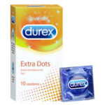 DUREX CONDOMS EXTRA DOTS 10N
