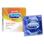 DUREX CONDOMS EXTRA DOTS 3N