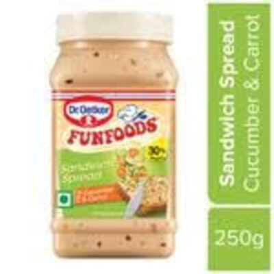 FUN FOODS SANDWICH SPREAD CUCUMBER AND CARROT 250G