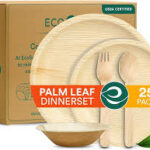 ECO SOUL PALM LEAF BOWLS ROUND 200ML 25 COUNT