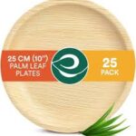 ECO SOUL PALM LEAF PLATES  ROUND 10” 25 COUNT