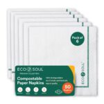 ECO SOUL COMPOSTABLE PAPER NAPKINS 50 PCS