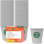 ECO SOUL COMPOSTABLE PAPER CUPS 120ML 100 PCS