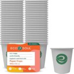 ECO SOUL COMPOSTABLE PAPER CUPS 150ML 100 PCS