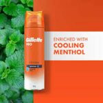 GILLETTE ICY COOL MENTHOL SHAVE GEL 195GM