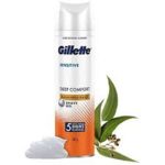 GILLETTE SENSITIVE DEEP COMFORT SHAVE GEL 195G