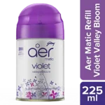 GODREJ AER MATIC PETAL VIOLET VALLY BLOOM AIR FRAGRANCE REFILL2200SPRAY 225 ML