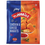 GODREJ YUMMIEZ CHICKEN AND CHEESE NUGGET 325GM