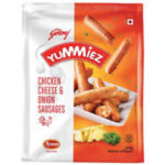 YUMMIEZ CHICKEN CHEESE & ONION SAUSAGES 250GM