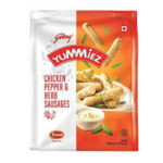 YUMMIEZ CHICKEN PEPPER & HERB SAUSAGE 250G