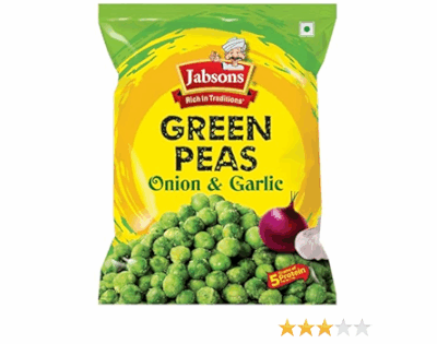 JABSONS GREEN PEAS ONION & GARLIC 150G