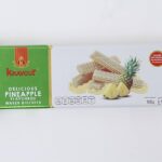 KRAVOUR PINEAPPLE FLAVOUR WAFER BISCUITS 100G