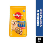 PEDIGREE ADULT DRY DOG FOOD, CHICKEN & VEGETABLES FLAVOUR 15KG