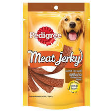 PEDIGREE MEAT JERKY ADULT DOG TREAT, GRILLED LIVER FLAVOUR 80GM