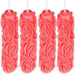 AROMATHERAPY FRAGRANCE CANDLES ROSE (SET OF 4)