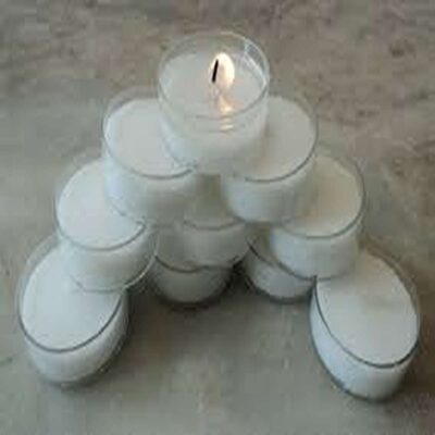 50 SMOKELESS TEALIGHT CANDLES 3.5HRS