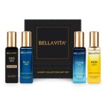 BELLA VITA LUXURY GIFT SET 4X20ML OCEAN MAN OUD GOLD CEO MAN INTENSE B L U MAN