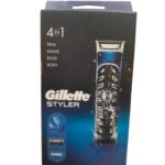 GILLETTE 4 IN 1 STYLER PACK POWERED RAZOR WITH TRIMMER