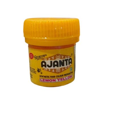 AJANTA LEMON YELLOW SYNTHETIC FOOD COLOUR 10 G