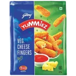 GODREJ YUMMIEZ VEG RANGE CHEESY PIZZA FINGERS 250 G