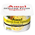 AMUL STIRRED FRUIT YOGHURT PINEAPPLE 100 G