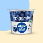 EPIGAMIA BLUEBERRY ZERO ADDED SUGAR GREEK YOGURT 85 G