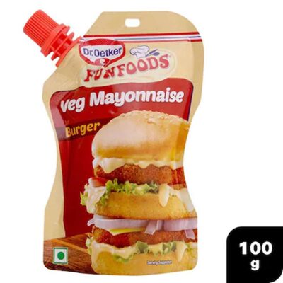 FUNFOODS VEG MAYONNAISE BURGER 100G