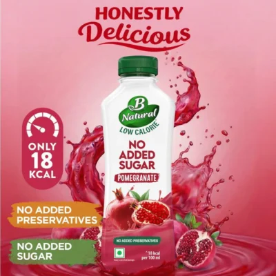B NATURAL NO ADDED SUGAR POMEGRANATE JUICE 750 ML